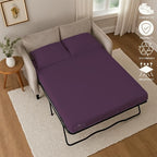 Sleeper Sofa Bed Sheet, 100% Cotton 400 Thread Count, 4 Piece Set, Deep Pocket - Image 5