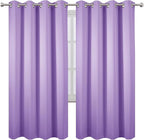 Lavender Thermal Blackout Curtains/52 x 72 Inch/Set of 2 Panels Room Darkening - Image 2