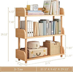 OSCHF 3-Tier Wooden Open Bookcase - Image 2