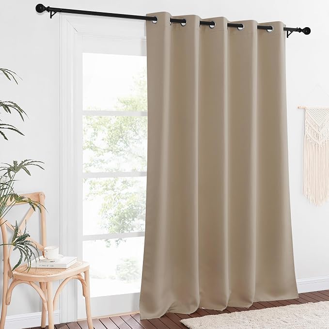 NICETOWN Sliding Door Window Treatment Blackout Patio Door Curtain Panels - Image 7