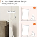 WAMPAT Farmhouse Nightstand - Image 4