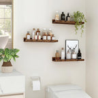 Floating Shelves for Wall, 16 inch Wood Floating Shelves Set of 2, Picture - Image 6
