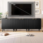 Fluted Buffet Cabinet Sideboard, Storage Cabinet, Modern Accent Cabinet Console - Image 7