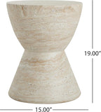 Christopher Knight Home Outdoor Side Table, Hourglass Shape Side Table - Image 2