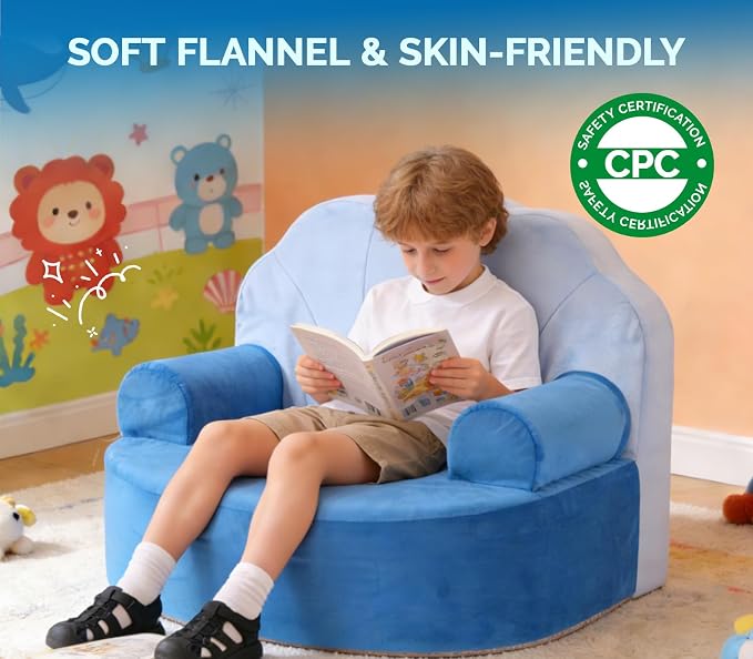 Snuggly Toddler Chair, Soft Kids Sofa - Image 3