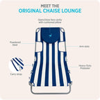Ostrich Beach Lounge Chair, Folding & Reclining Outdoor Chaise Lounger - Image 7