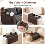 Bamboo Couch Arm Tray Table - Image 6