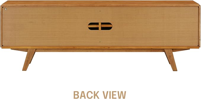 NTC Sapa Mid-Century Modern Solid Wood TV Stand 4-Door Media Console - Image 7