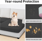 Easy-Going Stretch 3 Pieces Couch Cushion Covers - Image 3