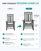 SERWALL HDPE Outdoor Rocking Chair - Image 2