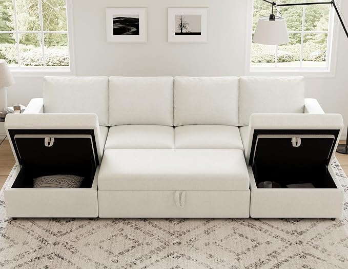 Belffin Modular Sectional Sleeper Sofa Bed - Image 3