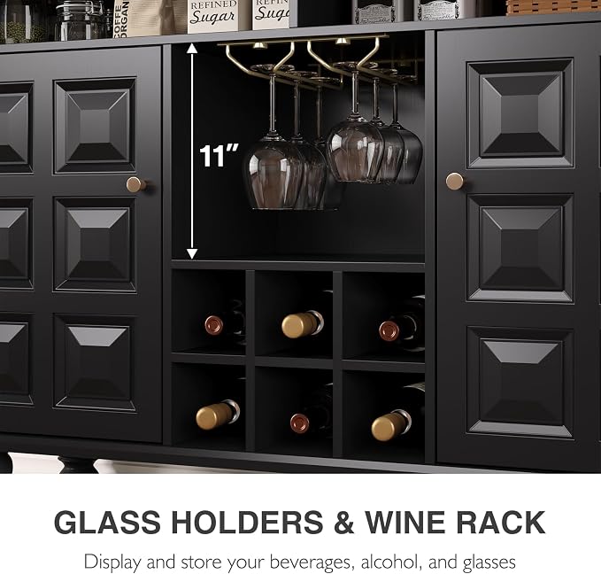 Vabches 45" Wine Bar Cabinet - Image 4