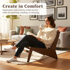 Furlide Rattan Chair 2Pcs, Mid-Century Accent Chair, Rattan Lounge Chair - Image 7