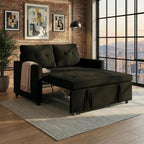 Sofa Bed, Pull Out Couch with Side Pockets, 3 in 1 Velvet Fabric Loveseat - Image 10