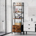 Furologee 4-Tier Ladder Shelf, Small Bookshelf - Image 7