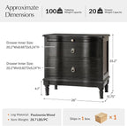 HULALA HOME Solid Wood Storage End Table - Image 2