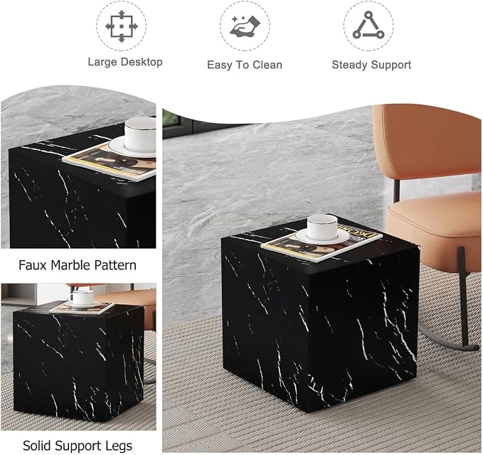 Side Table, End Table Living Room Table, Modern Side Table Sofa Couch Tables - Image 3