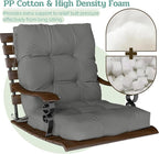 Outdoor Chair Cushion, High Back Soft Seat Pad - Image 4