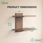 WALI Floating TV Shelf, 2 Tier Projector Shelf - Image 9