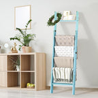 Honest Blanket Ladders for The Living Room, 6-Tier Blanket Holder, Wall-Leaning - Image 2