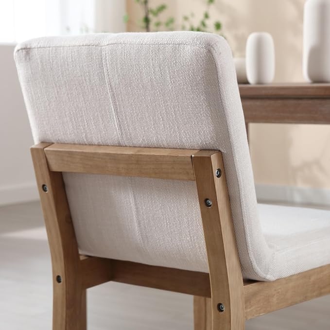 Farmhouse Wooden Dining Chairs - Image 7