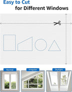 Blackout Curtains 75"x60" Portable No Drill Black Out Window Cover | 100% - Image 4