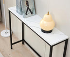 loglus Console Table for Entryway, Faux Marble MDF Sofa Table - Image 2