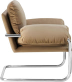 Modway Ansel Performance Velvet Accent Chair in Taupe - Image 6
