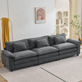 Oprisen 120" Modular Sectional Sofa, Comfy Cloud Couch Sectional Sofa, Velvet by Oprisen