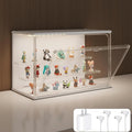 Clear Display Case for Collectibles, 3-Tier Adjustable Figure Display Case by Unknown