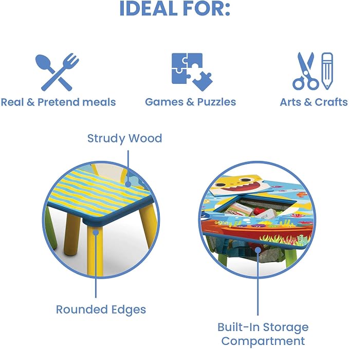 Delta Children Kids Table Storage -Ideal - Image 3