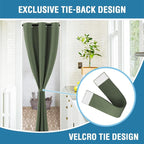 H.VERSAILTEX Doorway Curtain Blackout Closet Door Curtain Room Divider Window - Image 7