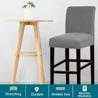 Turquoize Stretch Bar Stool Cover Counter Stool Pub Chair Slipcover - Image 2