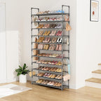 LANTEFUL 11 Tiers Tall Shoe Rack Holds 55 Pairs of Shoes - Image 7