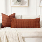 MIULEE Fall Lumbar Corduroy Throw Pillow Cover - Image 3