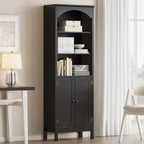 Bookshelf with Doors, Floor Standing Display Storage Cabinet by JMHDYG