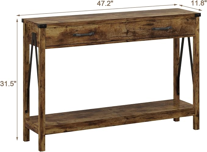 ChooChoo 47'' Farmhouse Console Table - Image 2