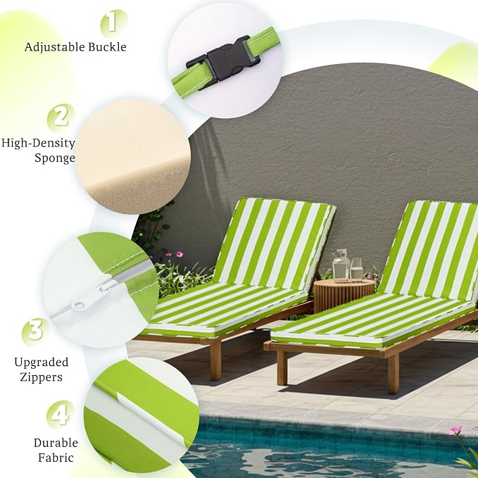Chaise Lounge Cushions Outdoor - Image 3