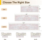 RELEANY Washable Runner 2'x10' Abstract Area Rug - Image 2