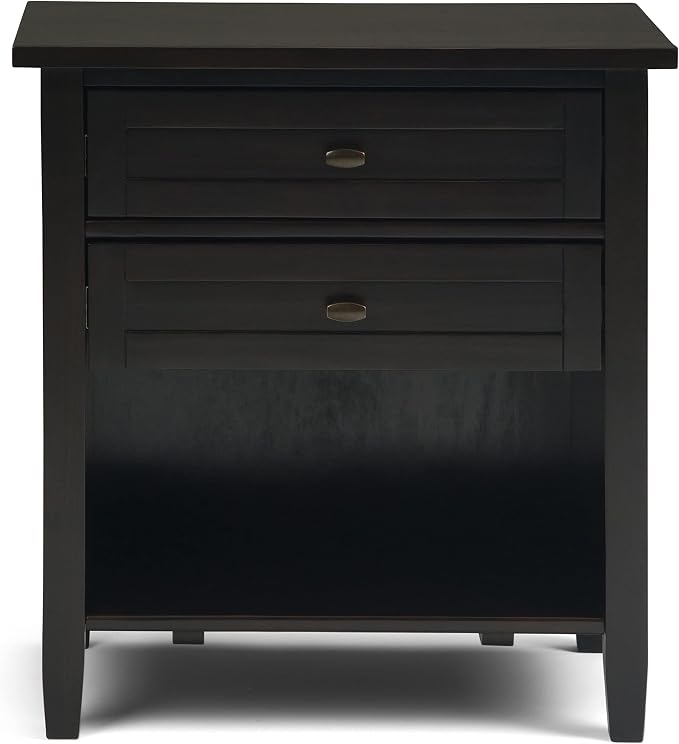 SIMPLIHOME Warm Shaker Bedside Table - Image 5