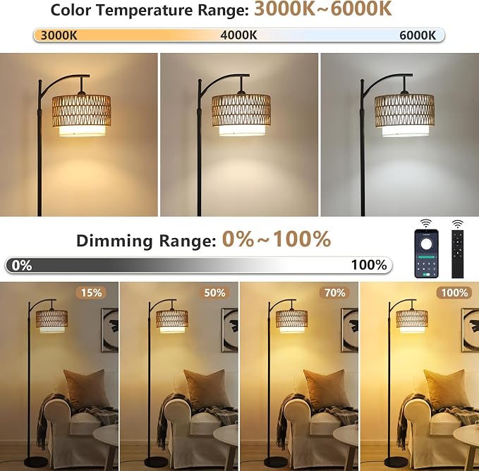 Arc Floor Lamp for Living Room - Image 2