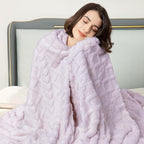 Aganear Fleece Throw Blanket for Couch Sofa 50"x60" Purple | Lightweight Fuzzy - Image 8