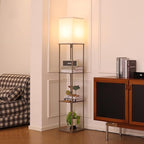 Gupuzm Floor Lamp with Shelves, Modern Square Standing Lamp with 3 Color - Image 5