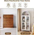 VEXPOR 73" Tall Arched Display Cabinet - Image 4