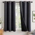 MIULEE Grey 100% Blackout Curtains by MIULEE