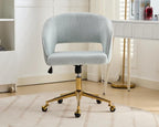 KCC Home Office Chair Swivel Desk Chair Accent Armchair Upholstered Modern - Image 9