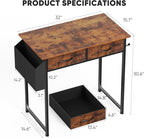 DUMOS 32" Home Office Computer Desk - Image 3