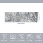 3x10 ft Long Hallway Runner Rug – Non-Slip Washable Kitchen Floor Rug - Image 2