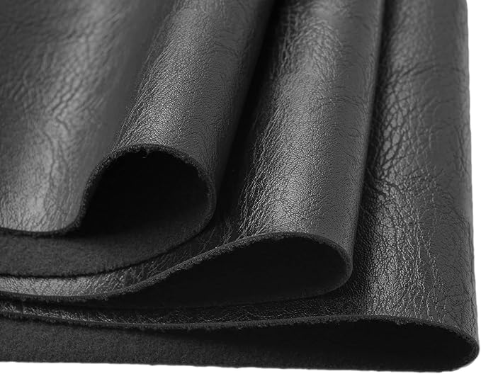 Wento Thick Half Yard Faux Leather Fabric Soft Skin Grain PU Leather by Wento