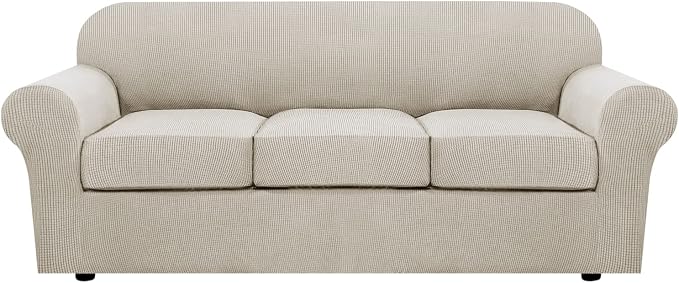 H.VERSAILTEX 4 Piece Stretch Sofa Covers by HVERSAILTEX
